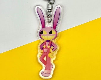 Jax Holographic Acrylic Keychain Charm - Gooseworx The Amazing Digital Circus Clown Core