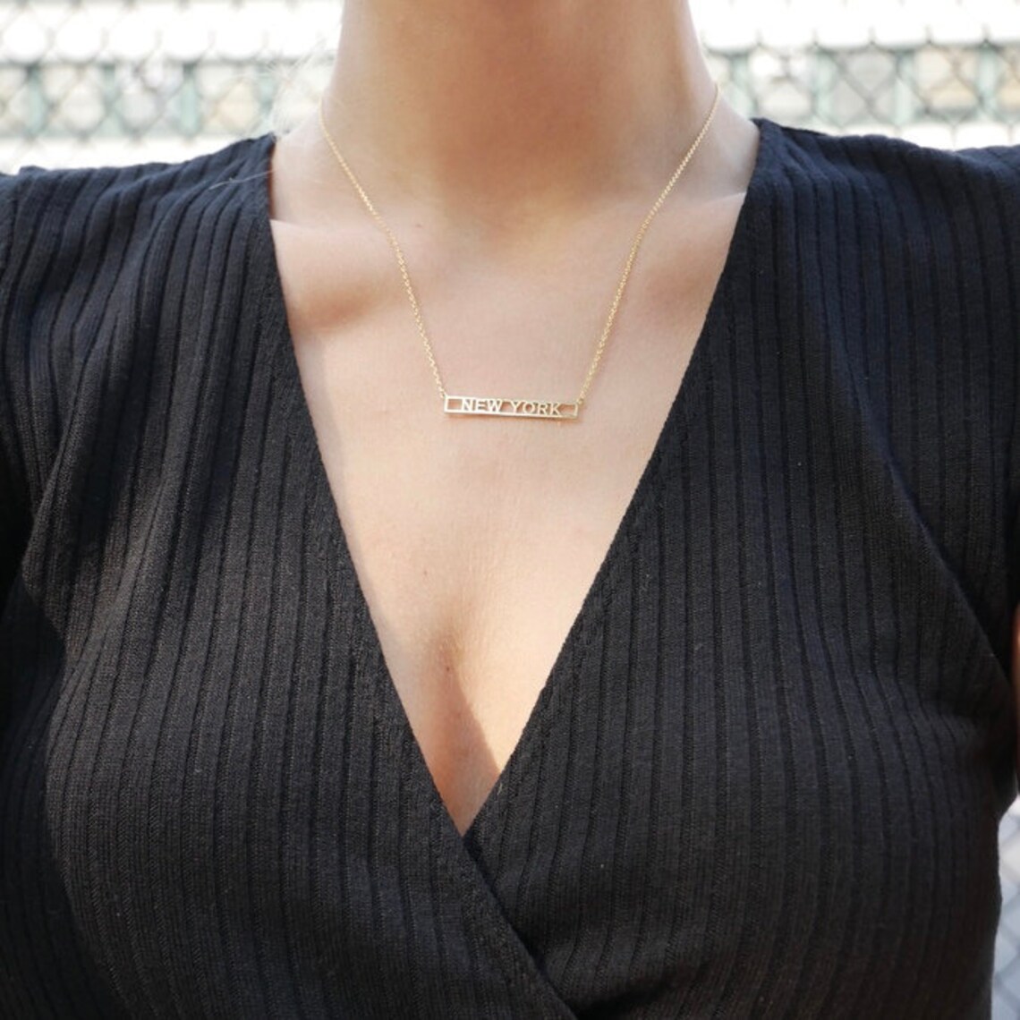 New York Necklace - Etsy