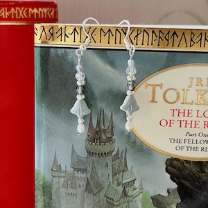 Gandalf the Grey Czech Glass Drop Earrings