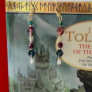 Boromir Czech Glass Drop Earrings
