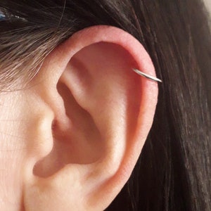 Silver helix earrings top