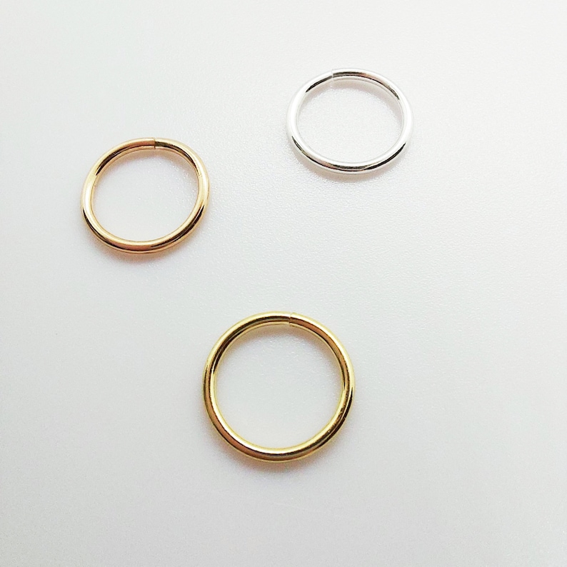 Mens Nose Ring, Gold Filled Nose Ring, Gold Cartilage Hoops, Hugger — free download