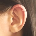 Helix Hoop, Helix Ring, Tragus Hoops, Hugger Earrings, Minimal Earrings, Rose Gold Helix Hoops, Rose Gold Huggies, Tiny sleeper earrings