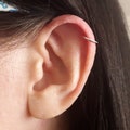 Silver Helix Hoop, Helix Ring, Tragus Hoop, Minimal Huggie Earrings, Gold Helix Hoops, Rose Gold Huggies, Tiny sleeper earrings