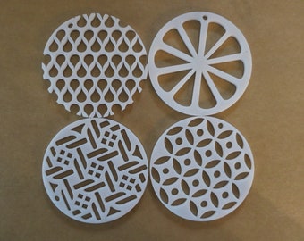 Kaleidoscope Pull Through Soap Technique disc for 2.75" or 3" Molds Side Mount Soap Making Tool Orange Slice Geometric Holes - Pick One