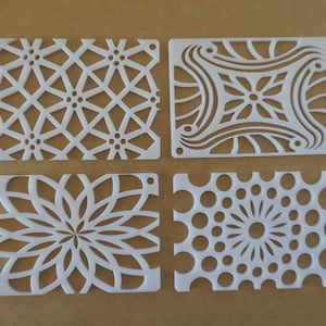 Kaleidoscope Pull Through Soap Tool Technique disc for 2.5&quot;x3.5&quot; Vertical Column Molds Side Mount Cold Process Soap Making - Pick one