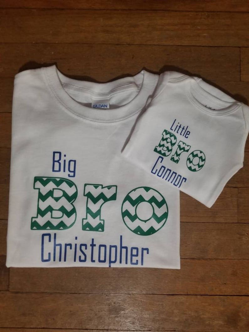 Little bro big bro t-shirt setsibling outfitlittle boy outfitlittle brotherbig brothernewborn outfit long sleeve bodysuit baby gift