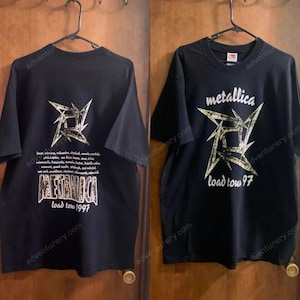 1997 Metallica Tour Shirt, Vintage Konzert T-Shirt, Heavy Metal Band T-Shirt, Größe L, Sammler Rock Merch
