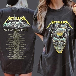 Metallica Shirt, Metallica M72 World Tour T-Shirt, Metallband Tshirt, Metallica 2025