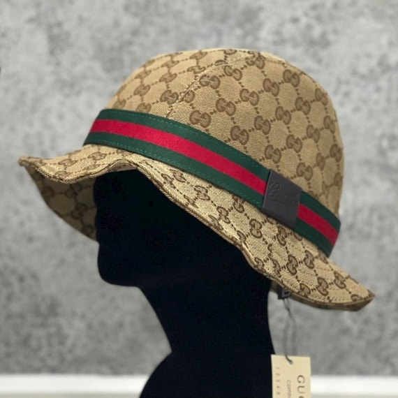 Reversible bucket hat, Fashion Luxury Hat, Vintag… - image 1