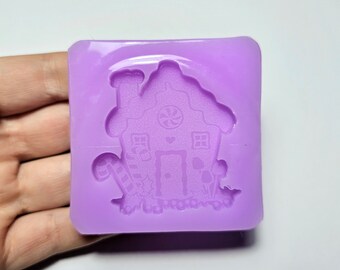 Stampo silicone flessibile casetta di marzapane 5cm