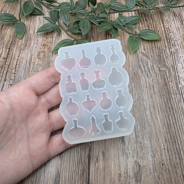 Vorgewölbte Silikonformtränke 1,8 cm für Harz, Jesmonit, Gips, Wachs, Seife, Polymer Clay, Fimo (ofenfest) usw.