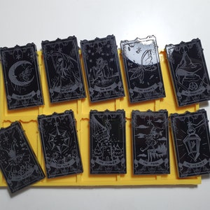 Flexibele siliconen mal voor 10 tarotkaarten, middelgroot