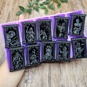 Stampo silicone flessibile set 10 carte "Dei dell'olimpo" (Original designs)