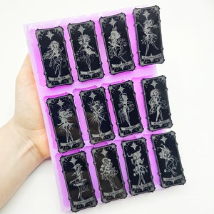 Stampo silicone flessibile lucido 12 carte zodiaco misura piccola (Original Designs)