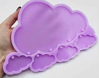 Stampo silicone flessibile nuvola 20cm + 4 nuvolette 6cm