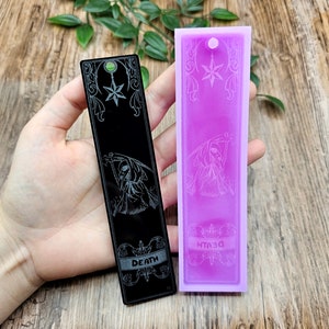 Stampo silicone flessibile segnalibro carta tarocco "Death" designed Angenia Creations