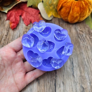 Flexible silicone mold set faceted gems 2 cm - 2.5 cm