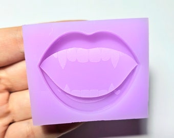 Stampo silicone flessibile bocca vampito doppio strato 5cm
