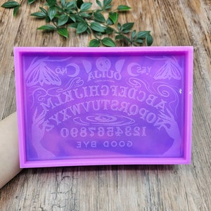 Flexibele siliconen mal ouija heksenbord 18 cm ontworpen door Angenia Creations