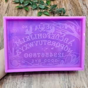 Flexible silicone mold ouija board cemetery designed by Angenia Creations