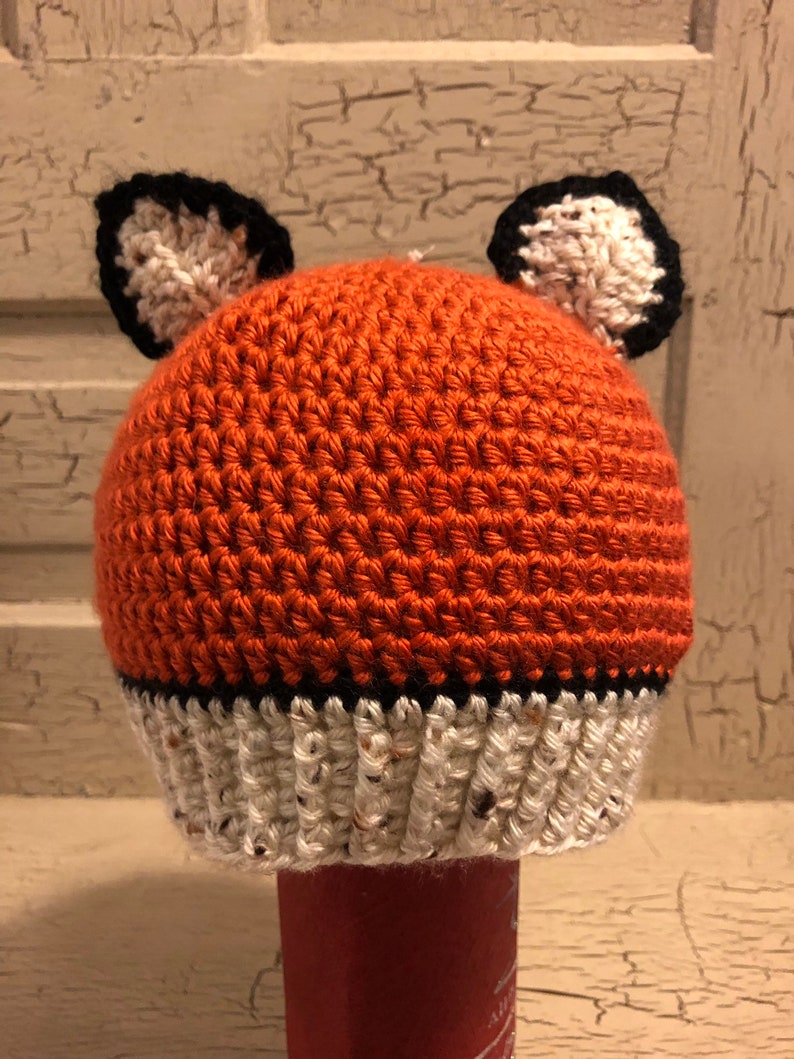 toddler Beanie hats 3-6mo and Baby Racoon Baby Fox