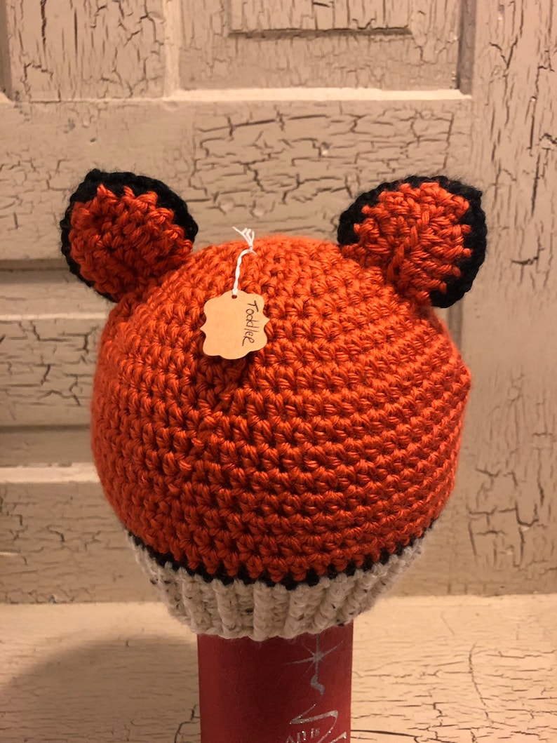 toddler Beanie hats 3-6mo and Baby Racoon Baby Fox