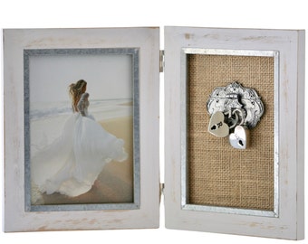 Unity wedding lock ceremony personalized love locks frame