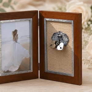 Personalized Wedding Unity Set, Love Lock Ceremony Frame, Custom Heart Locks, Couple Keepsake