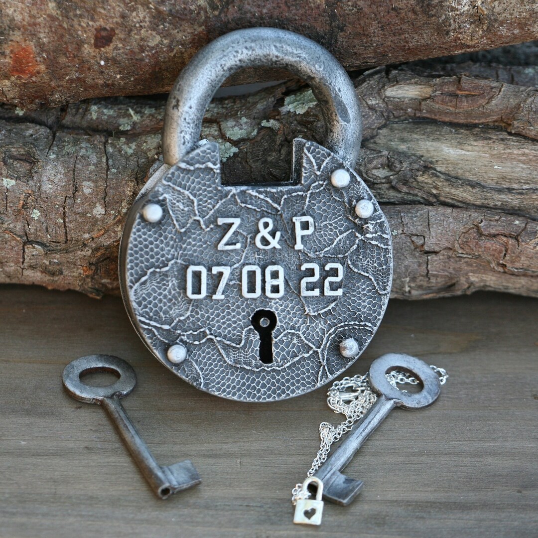 Love Lock Engraved Padlock Unity Ceremony Anniversary Etsy