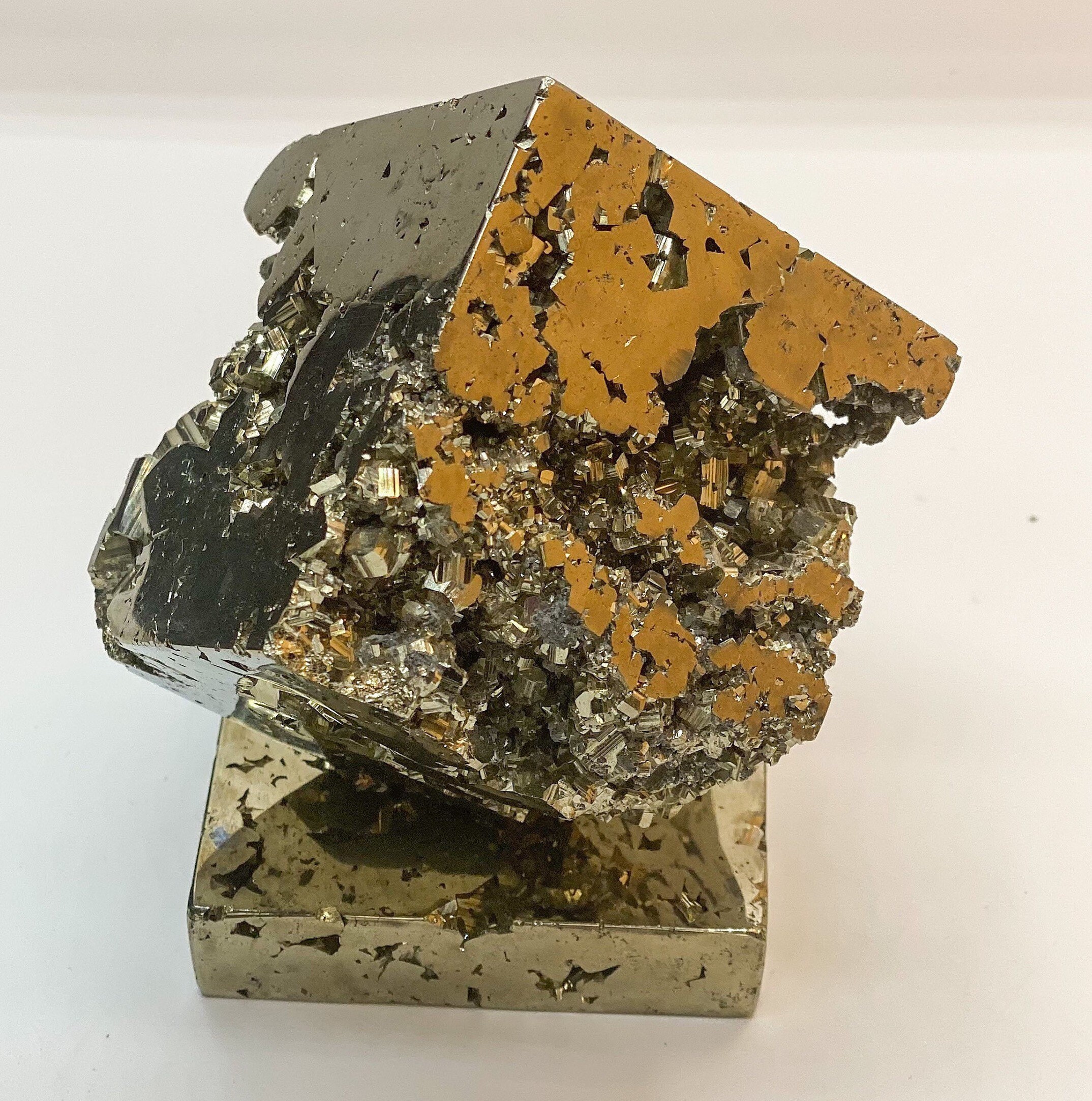 Pyrite Cube , Pyrite Forme Cubique, Pérou, Minéraux