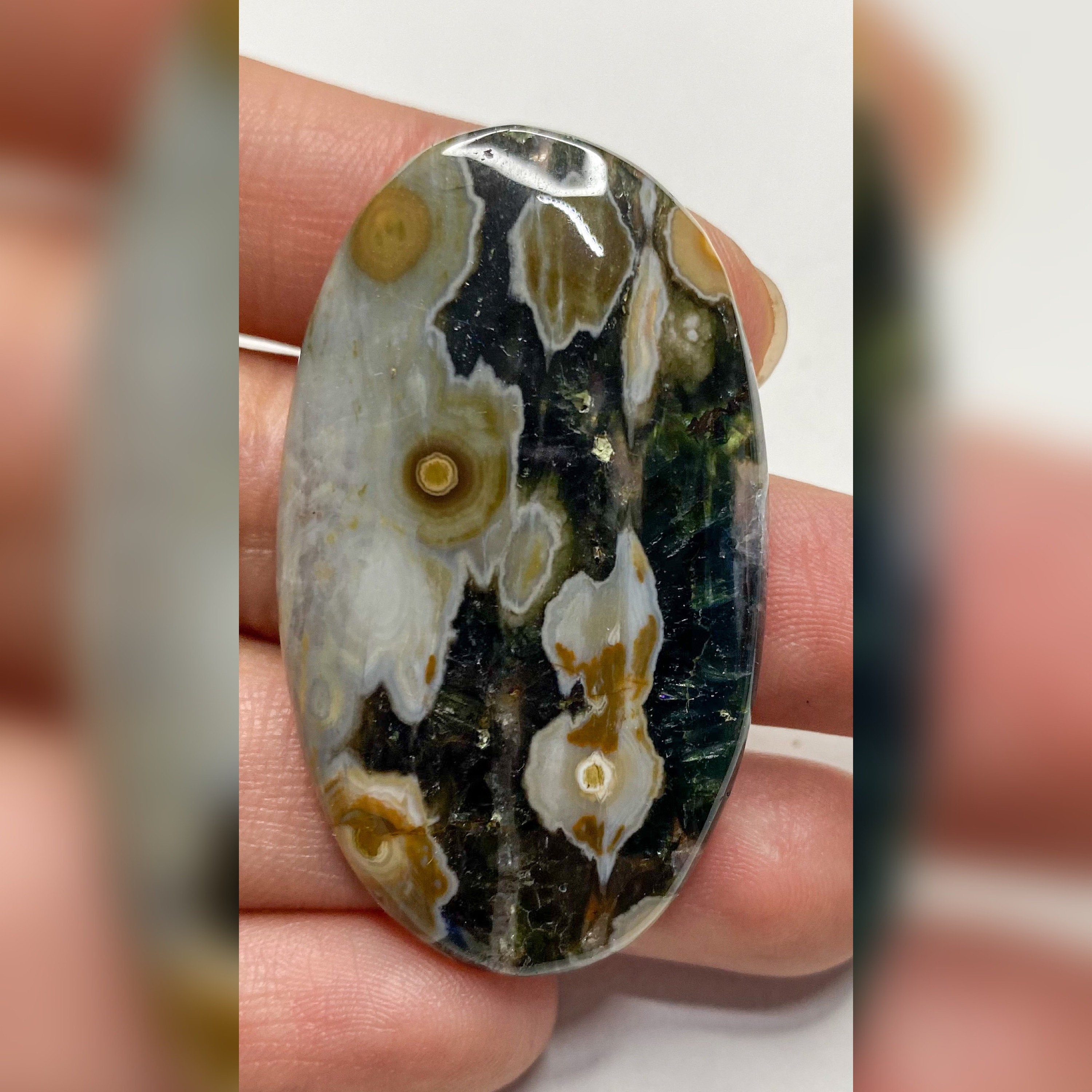 Cabochon Ocean Jaspe, Cabochon Jaspe , Pierres Naturelles, Minéraux