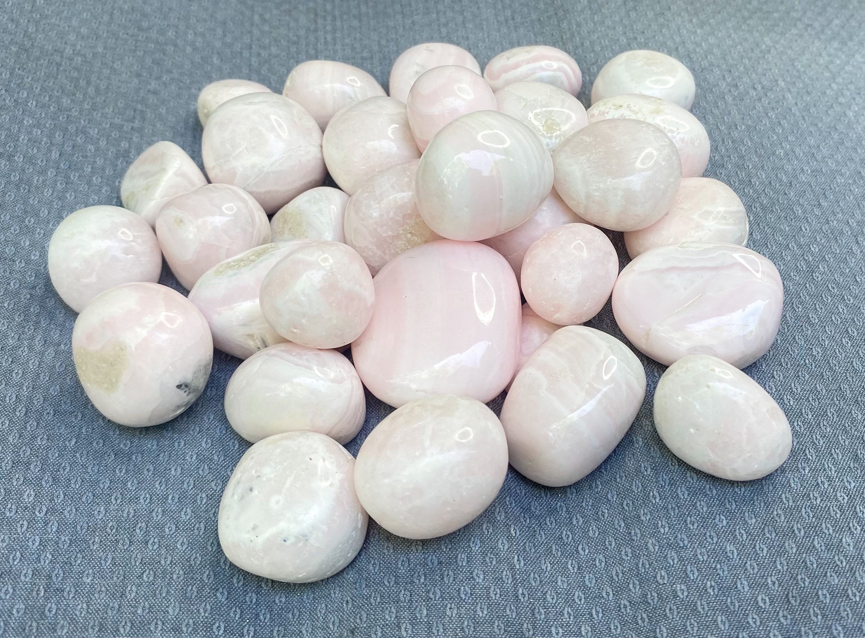 Pierres Roulées Mangano Calcite, Calcite , Pierres Roulées, Rose Pale