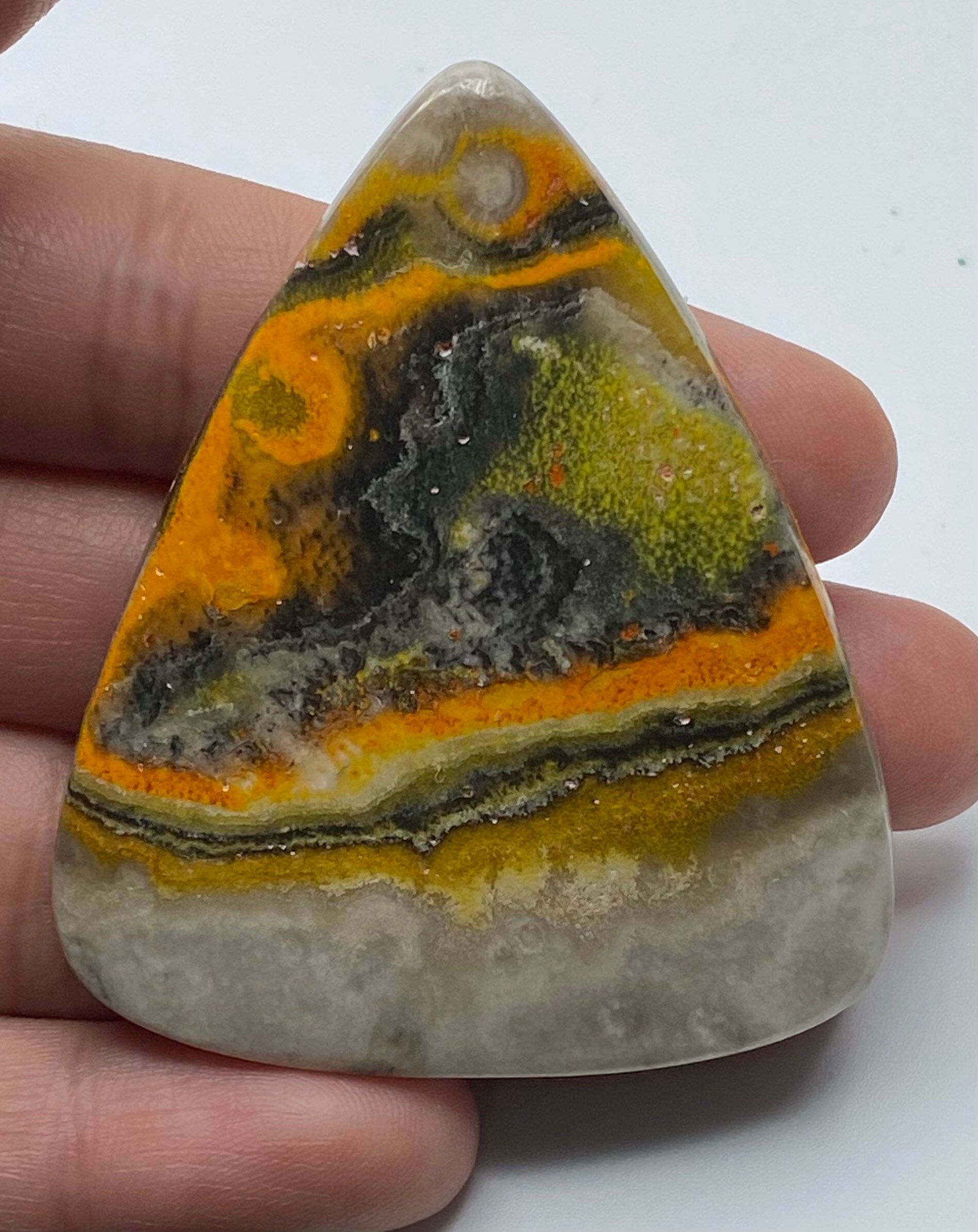 Naturrelle Magnifique Cabochon Bumblebee, Cabochon Jaspe Bumblebee, Bumblebee