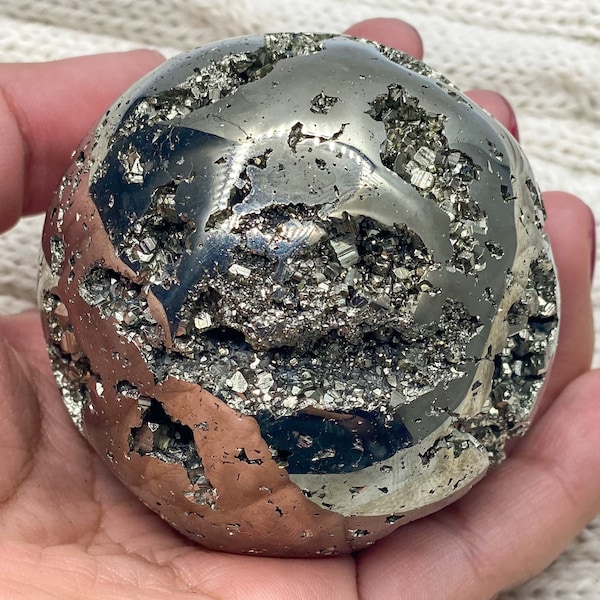 Sphère de Pyrite , Pyrite Pérou, Péruvienne, Pérou, Pyrite, Minéraux, Pierre Pyrite, Pierres Pyrite ,Boule Pyrite