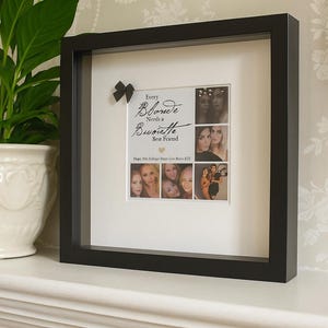 Cornice portafoto "Ogni mora ha bisogno di una migliore amica bionda" - Regalo per amiche / Stampiamo le tue foto / Regalo per damigella d'onore/damigella d'onore