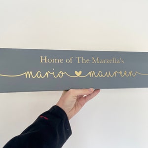 Personalised Wooden Plaque Home Surname Welcome Home Gift New Home - Multiple Sizes and Colours