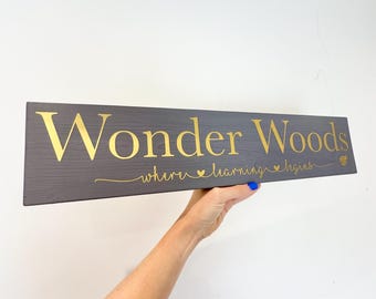 Personalised Wooden Plaque Teacher Thank You Gift Classroom Nursery Preschool - Multiple Sizes and Colours