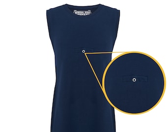 Special Needs Clothing for Adults - Unisex SLEEVELESS Bodysuit with TUBE ACCESS by KayCey