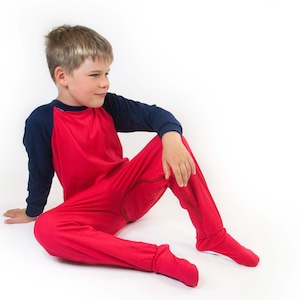 Special Needs Unisex Long Seeve, Zip Back Footed Pajamas for Kids (3-16 yrs) by Seenin bild 2