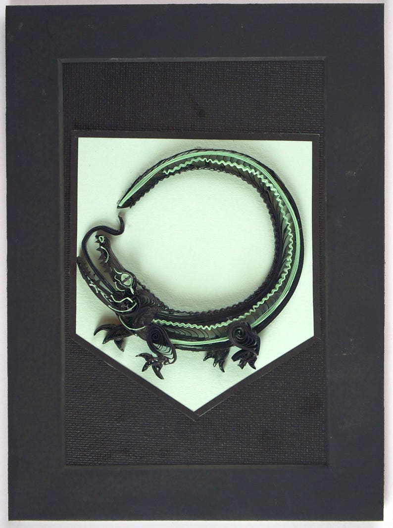House Reed Black LizardLion Crocodile on Green Banner Sigil Etsy