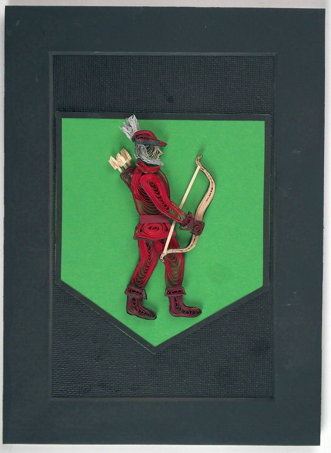 House Tarly Red Archer on Green Banner Sigil Game of Thrones Etsy