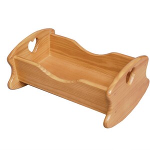 wooden baby cradle