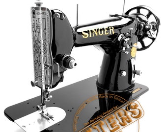 SINGER 206 Heavy Duty Zig Zag Machine à coudre restaurée entretenue par 3FTERS prédécesseur de 306 et 319