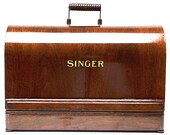 SINGER Sewing Machine Bentwood Wooden Carrying Case for 99k 28 128 VS-3 Restored by 3FTERS