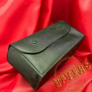 SINGER Green Vinyl Accessories Attachments Case Box Made in Germany
