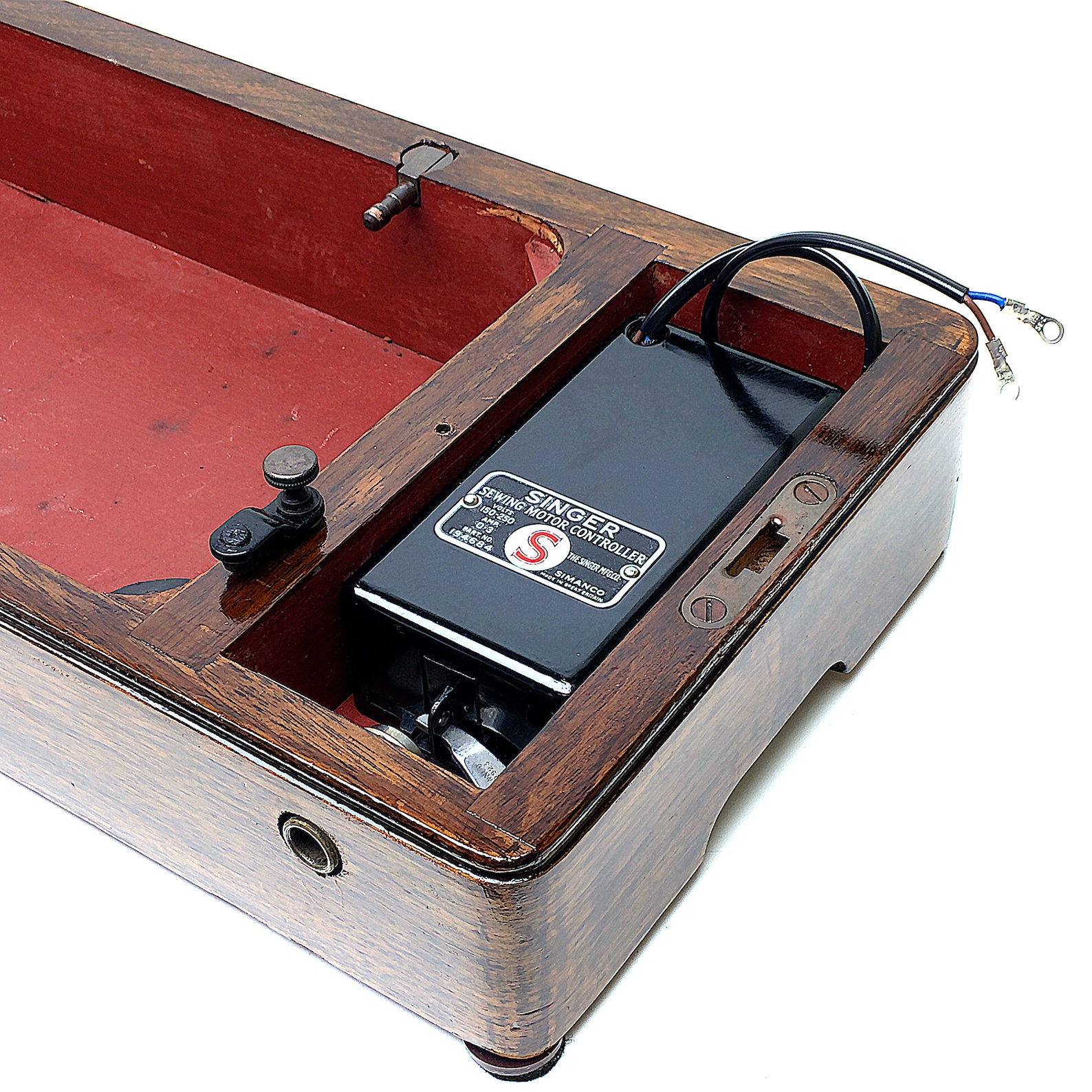 SINGER Sewing Machine wooden Base & Knee Lever Controller for Etsy