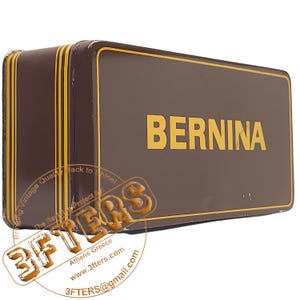 BERNINA Vintage Accessories Attachments Tin Box SWISS Made