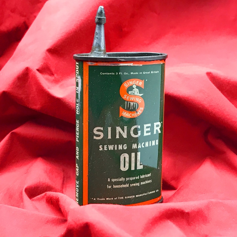 Vintage SINGER Sewing Machine Oiler Tin Metal Oil Can 3 Fl. Oz Etsy