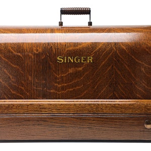SINGER Sewing Machine Tiger Wood Bentwood Carrying Case for 15 15-91 201 201-2 66 316 Restored by 3FTERS